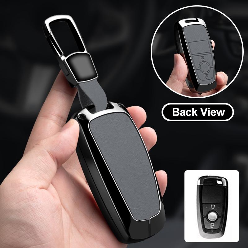 Metal Car Key Case Cover Protector Shell For Ford Explorer Mustang Fusion Escape F150 F250 F350 F450 F550 Ford Raptor