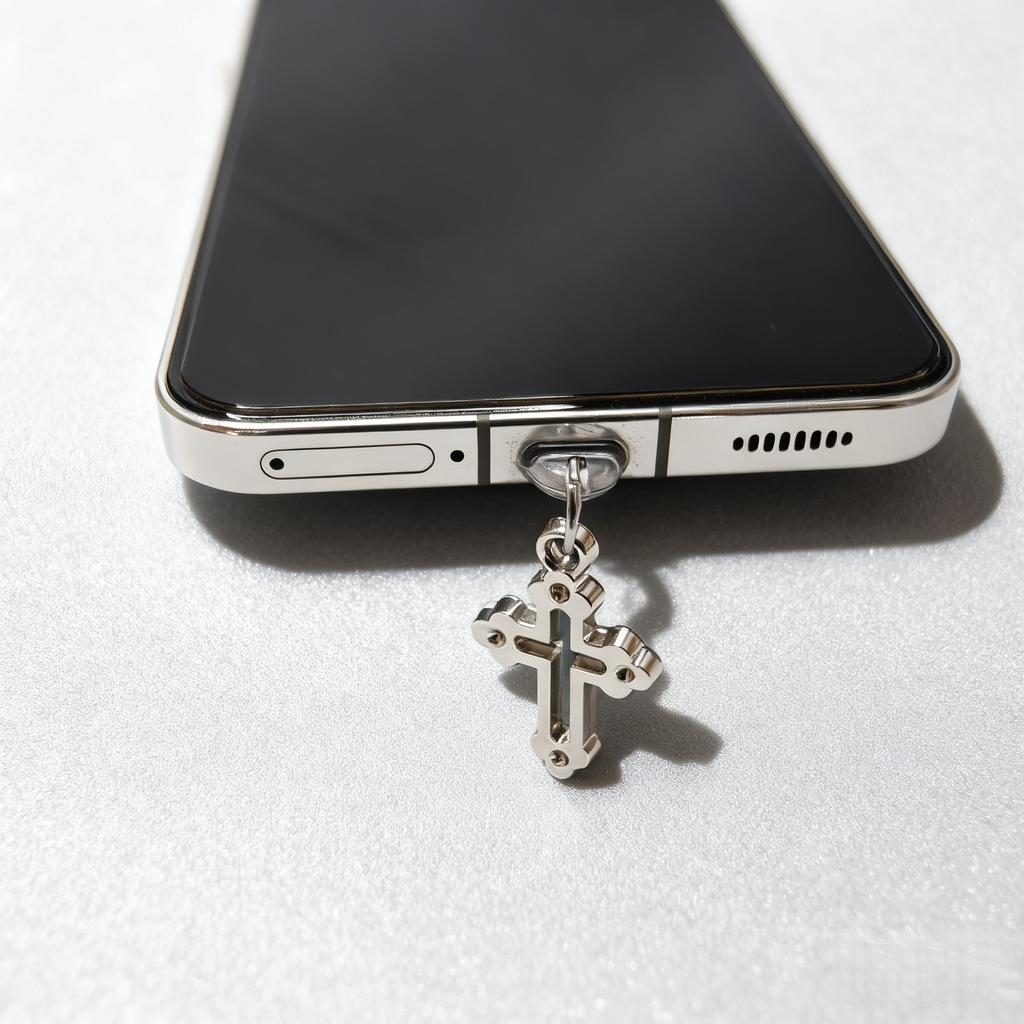 Personalized Cross-Shaped Phone Dustproof Charm, Dual-Purpose Protection and Decoration, Exquisite Phone Accessory