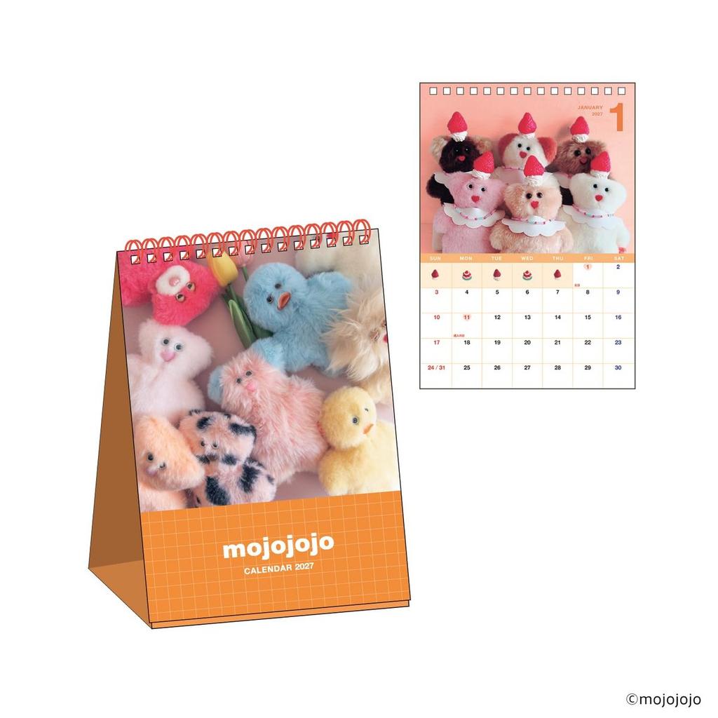 Komamono mojojojo 2027 Desk Calendar Cute Character Illustration Calendar IP631032
