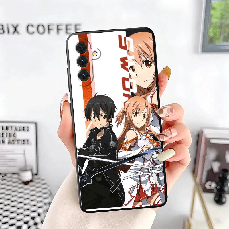 Anime S-Sword O-Online SAO Soft Phone Case for Samsung A17 A37 A57 A16 A26 A36 A56 A15 A25 A35 A55 A14 A24 A34 A54 A13 A23 A33 A