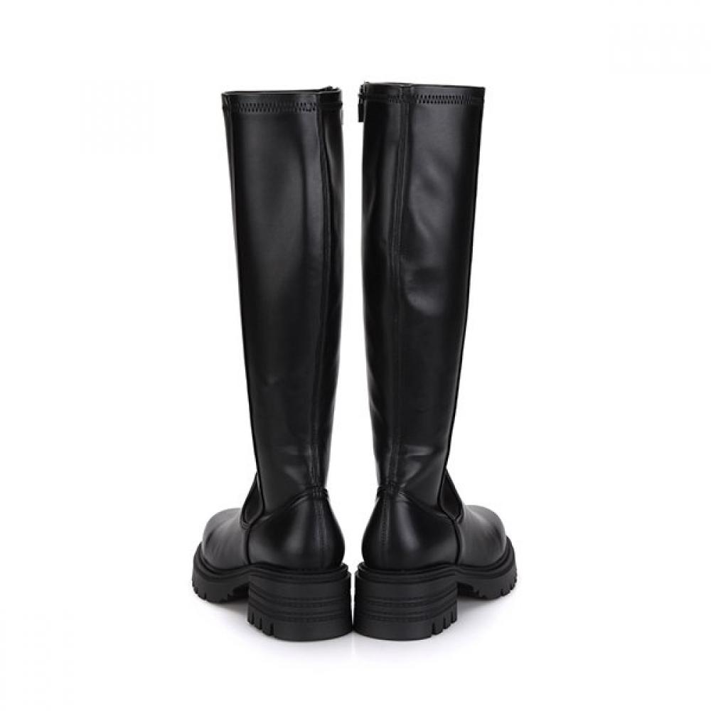 Barbara Basic Chunky Mold Long Boots 5.5cm Bbf854bk