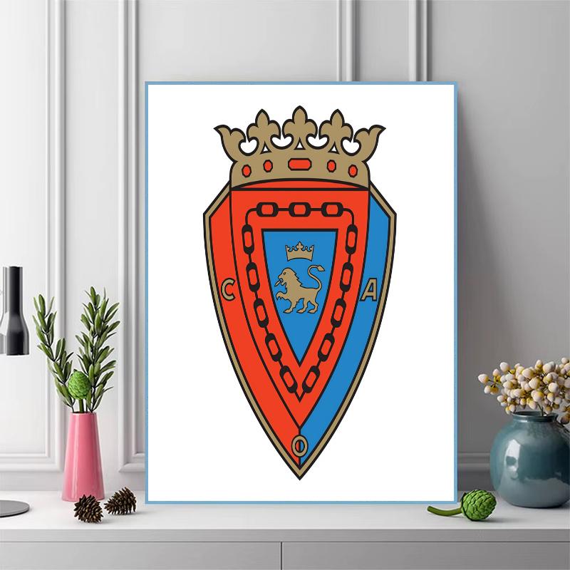 Osasuna Pride 100% Round Full Drill 5D DIY Diamond Painting Embroidery Cross Stitch Rhinestone Décor
