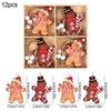 Christmas Wooden Pendants Gingerbread Man Gnomes Xmas Tree Hanging Oranment 2025 Noel Navidad Decorations for Home New Year Gift