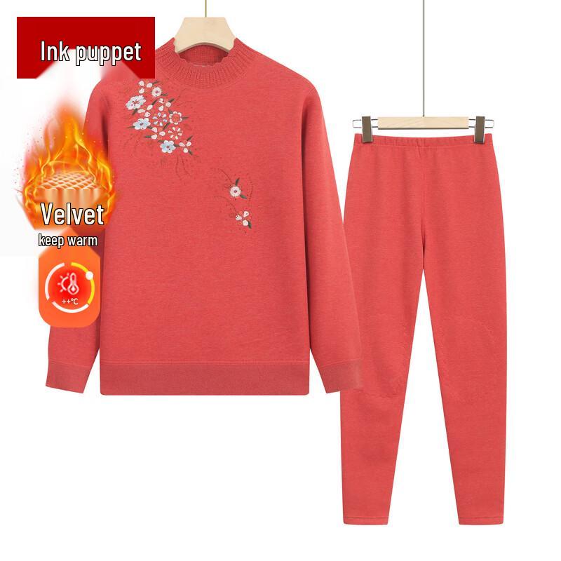 

Moou Women s Plus Size Thickened Thermal Underwear Set 3XL