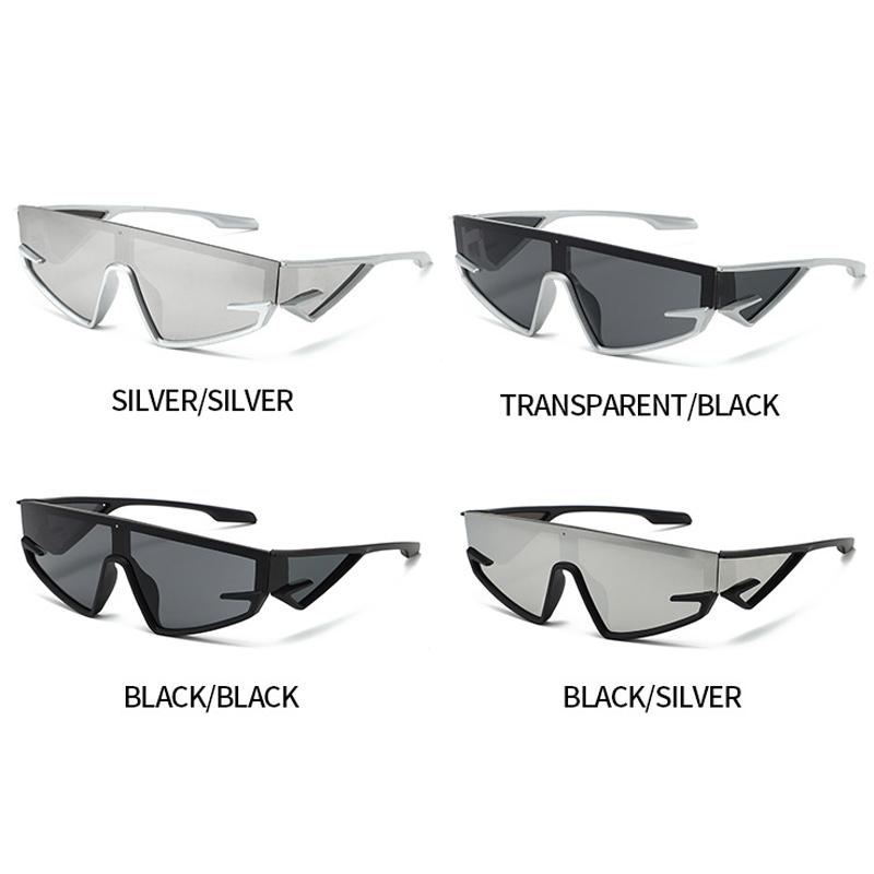 Xiaomi Futuristic Cyberpunk Wrap Around Sunglasses Unisex Y2K One Piece UV400 Sport Shades Fashion Street Party Outdoor Eyewear