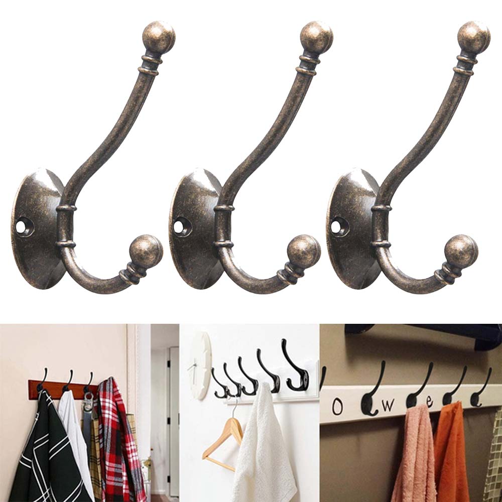Bronze Metal Door Hangers Hardware Bathroom Wall Mount Key Holder Coat Rack Cloth Hook Wall Hook