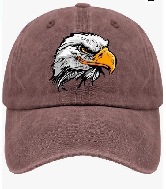

Eagle Head Print Cotton Baseball Cap Casual Adult Adjustable Outdoor Summer Baseball Cap