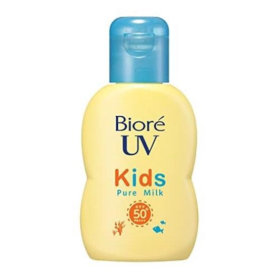 Biore UV Kids Pure Milk Sunscreen 70ml SPF50 / PA+++ Mineral Barrier Zero Absorbers Fragrance-free.