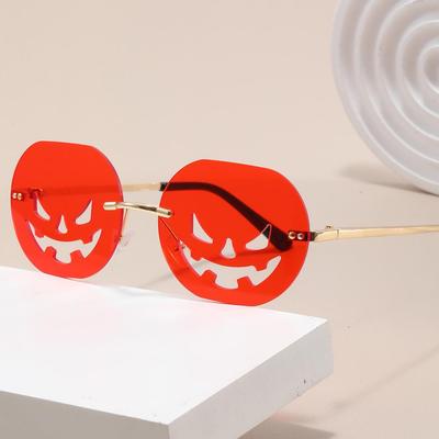 Festliche Kürbis-Pentagramm-Sonnenbrille für Halloween-, Neujahrs- und Weihnachtsfeiern - Trendige Damen-Neuheiten-Brille