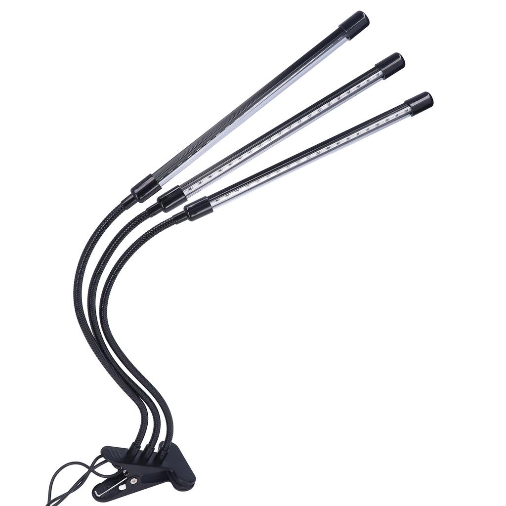 Pflanzenlampe Rot Blau Timing Einstellbarer Winkel Hell USB-betrieben 3 Köpfe LED Pflanzenlampen für Gartenarbeit Topfpflanzen