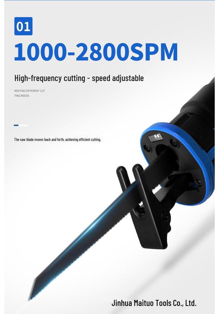 LUXTER Multi-Functional Handheld Reciprocating Saw for Woodworking