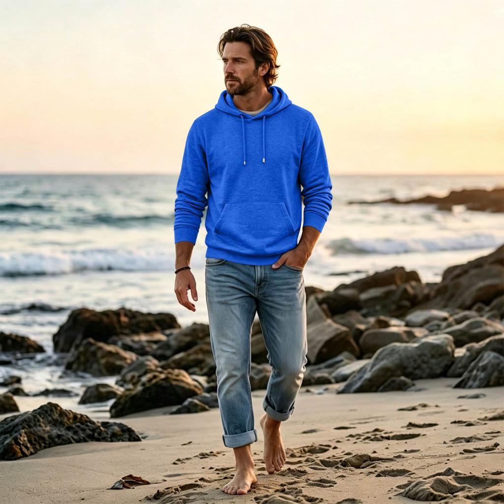 Men's Oversized Hoodie Casual Streetwear Pullover for Daily Wear