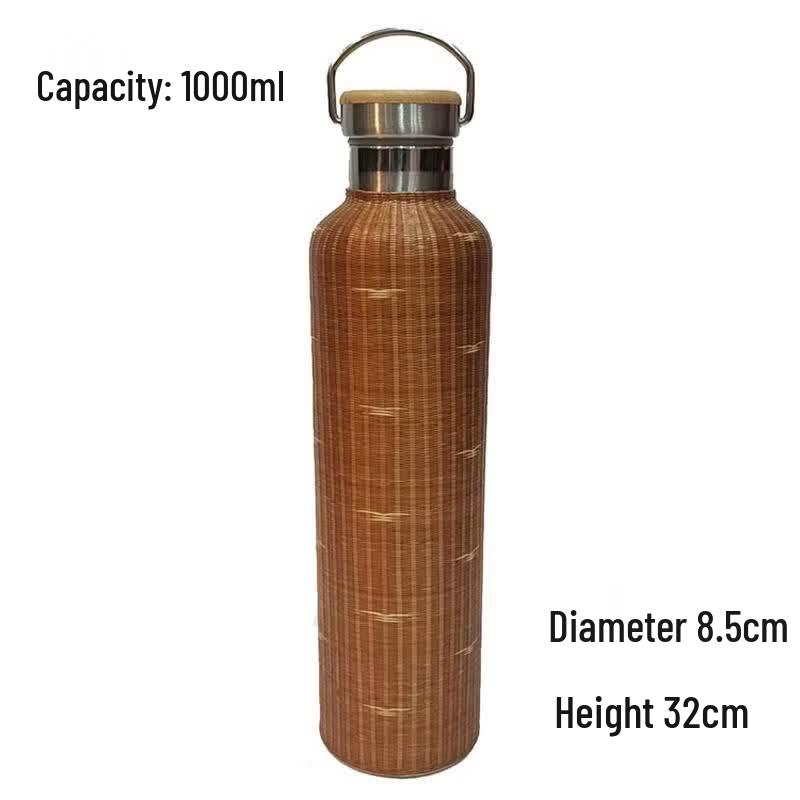 

JingJingRS Bamboo Woven Insulated Water Bottle
