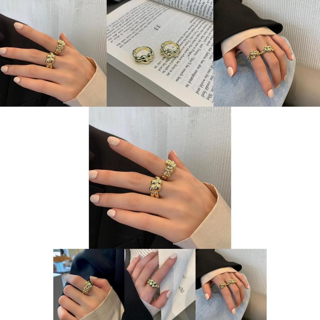 Elegant Irregular Shaped Ring With Trendy Textured Design Perfect For Fashion Lovers