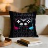 Colorful Graffiti Game Gamepad Cushion Cover Short plush pillowcase for bed sofa carwashable