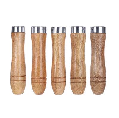Strong Metal Collar Wooden File Handle 5pcs 9cm Portable