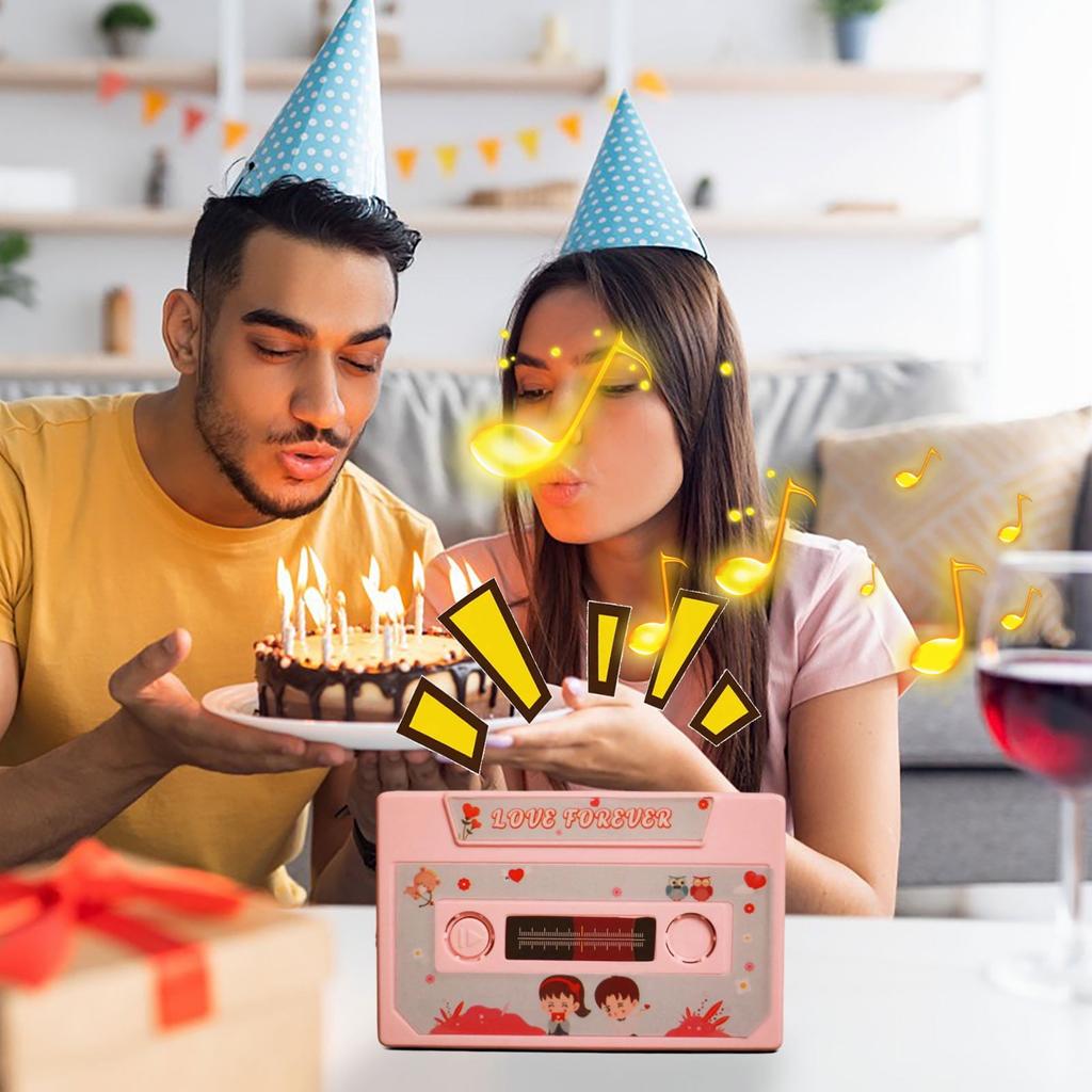 Recordable Cassette Tape, A Valentine's Day Gift—a 60-second Voice Message Recorder, Perfect For Anniversaries And Birthdays