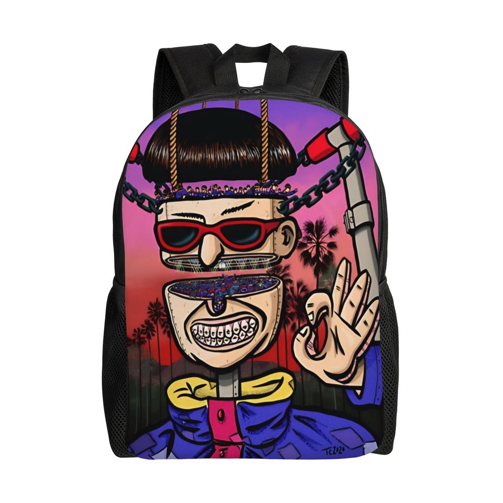 Pink Oliver Tree American Singer Backpack for Men Women Cool Student Work Daypack College Canvas Bags with Pocket