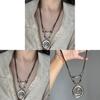 Collana con Ciondolo a Spirale Bohemien con Design Geometrico in Lega per Donne e Uomini