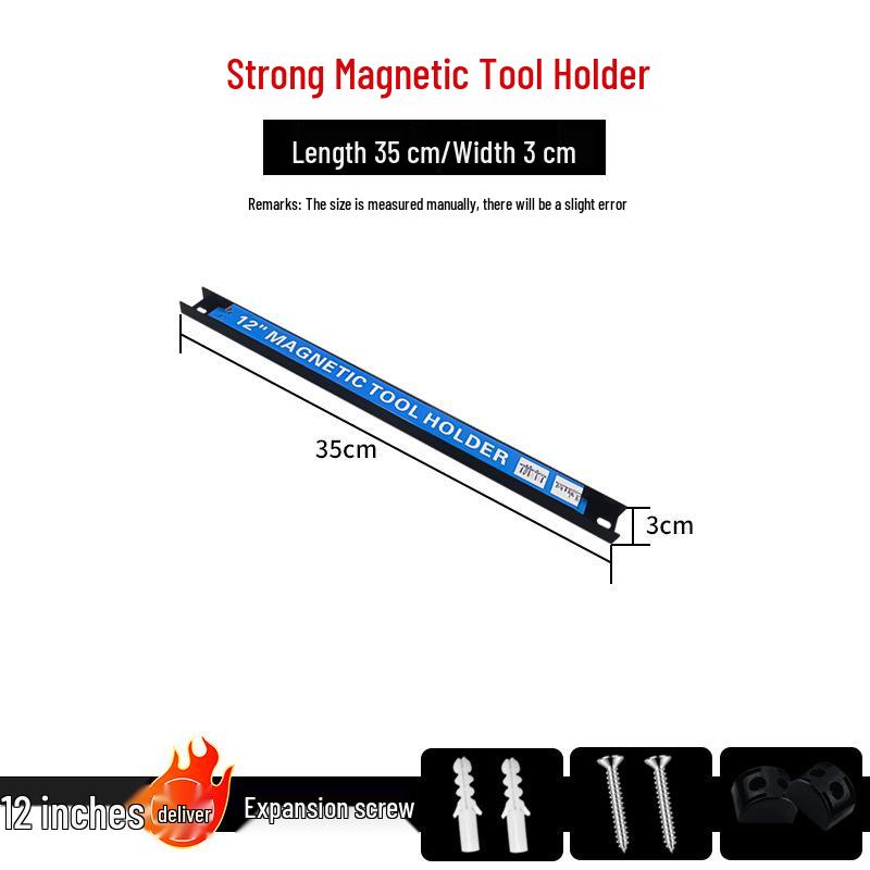 Magnetyczny Stojak do Przechowywania Narzędzi i Noży z Mocnym Chwytem