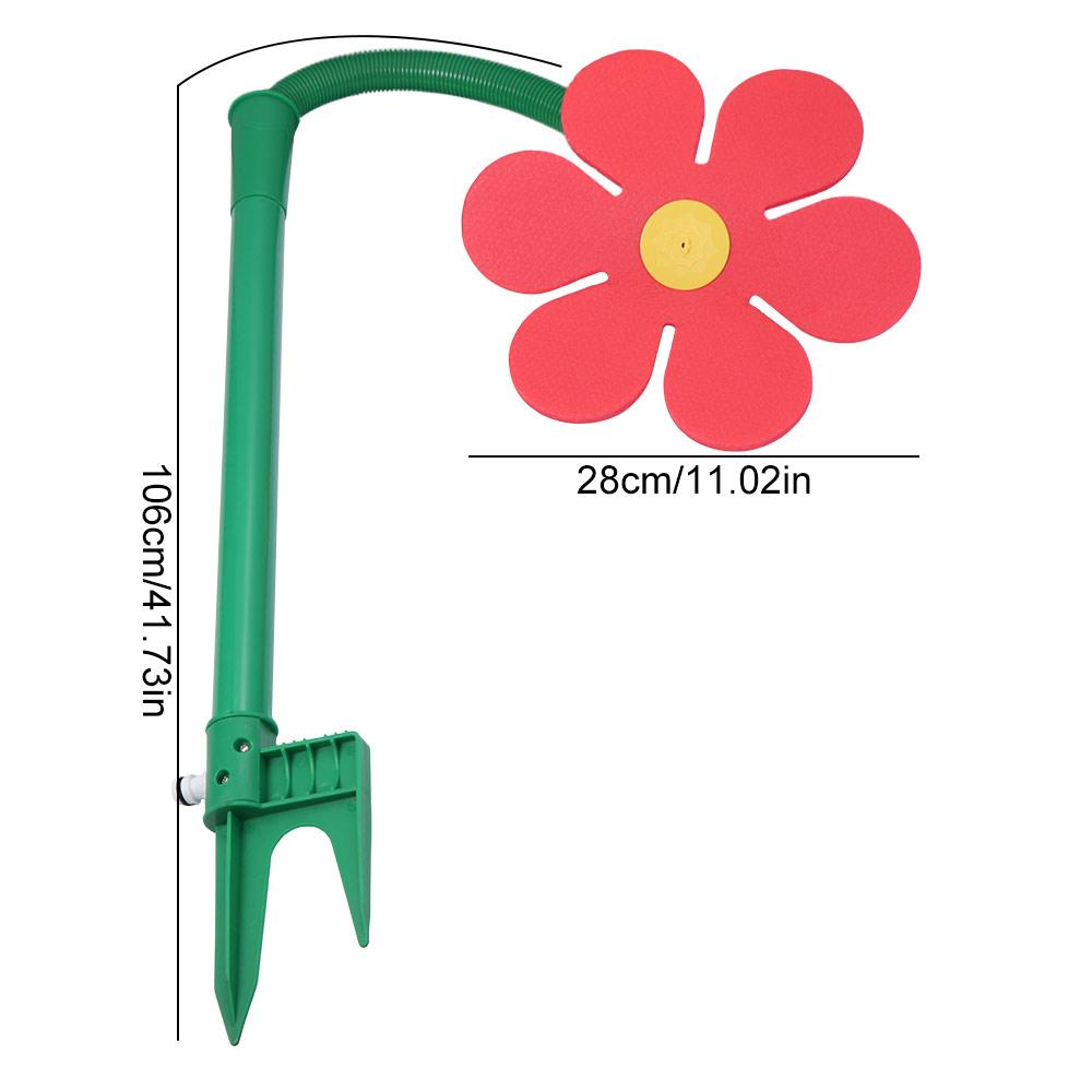 720° rotierender Crazy Spin Sprinkler Lustiges Wassersprühspielzeug Tanzende Gänseblümchen Sprinkler Bauernhof