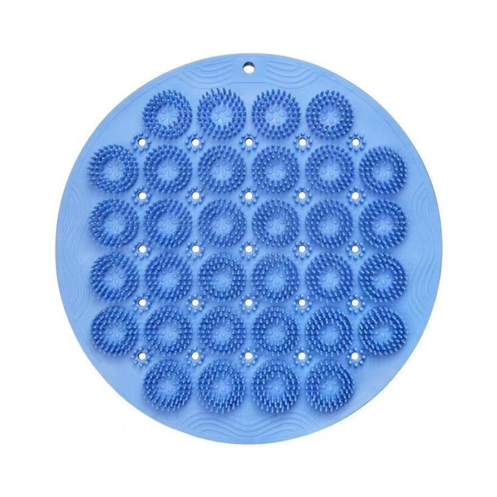 Silicone Scrubber Pad Exfoliating Lazy Massage Foot Mat with Suction Cups Quick Drying Back Massage Mat