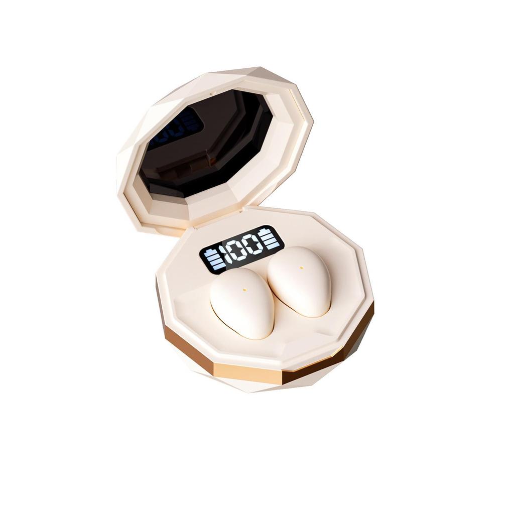 Mini Bean-Shaped Noise-Canceling Wireless Sleep Earphones: Ultra-Small, Invisible, and Perfect for Side-Sleeping
