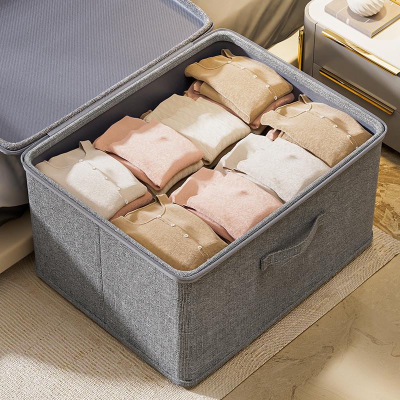Soft Cover Storage Bin For Home Use Foldable Clothes Organizer For Bedroom