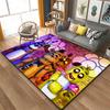 3D FNAF-Five-nights-At-Freddys Muster Teppich Große Fläche Teppich für Wohnzimmer Kinderzimmer Sofa Küche Dekorieren Rutschfeste Matte Geschenk