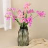 2 Fork Artificial Freesia Flowers Handcrafted Details Real Touch Surface Artificial Orchid Branches Simulation Petals