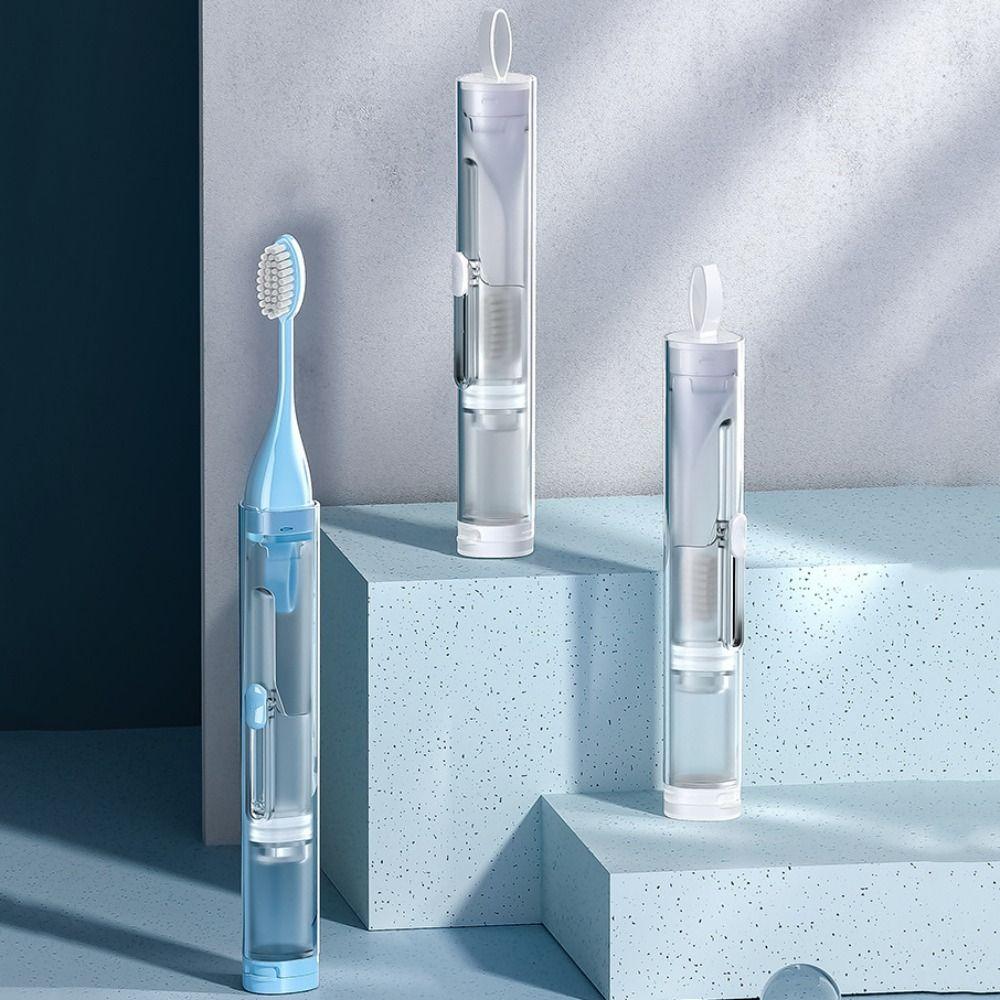 Portable Travel Toothbrush Set Foldable Toothpaste Tube Storage Box  for Outdoor Camping Travel