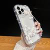 White Flower Branch Is Suitable for Iphone17pro Mobile Phone Case Apple 15 Anti-drop 14 Bracelet 13promax New 16x.
