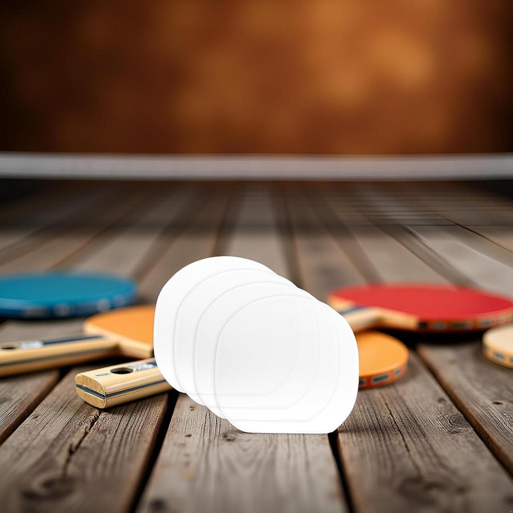 Transparent Table Tennis Racket Adhesive Protective Table Tennis Rubber Table Tennis Racket Maintenance Table Tennis 4 Pieces Film, Protector, Cover,