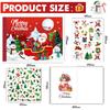 DIY Merry Christmas Scrapbook Kid's Journal Set Red Stationery Box Gold Silver Foil Notebooks Stickers Decorative Clips Pen Set