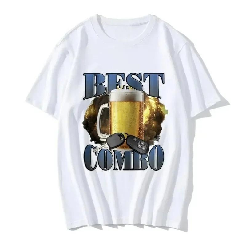 

Best Combo Print T Shirt Funny Drunk Driving Short Sleeve Tshirts Mens Womens Oversized T Shirts Streetwear Fashionable 4XL