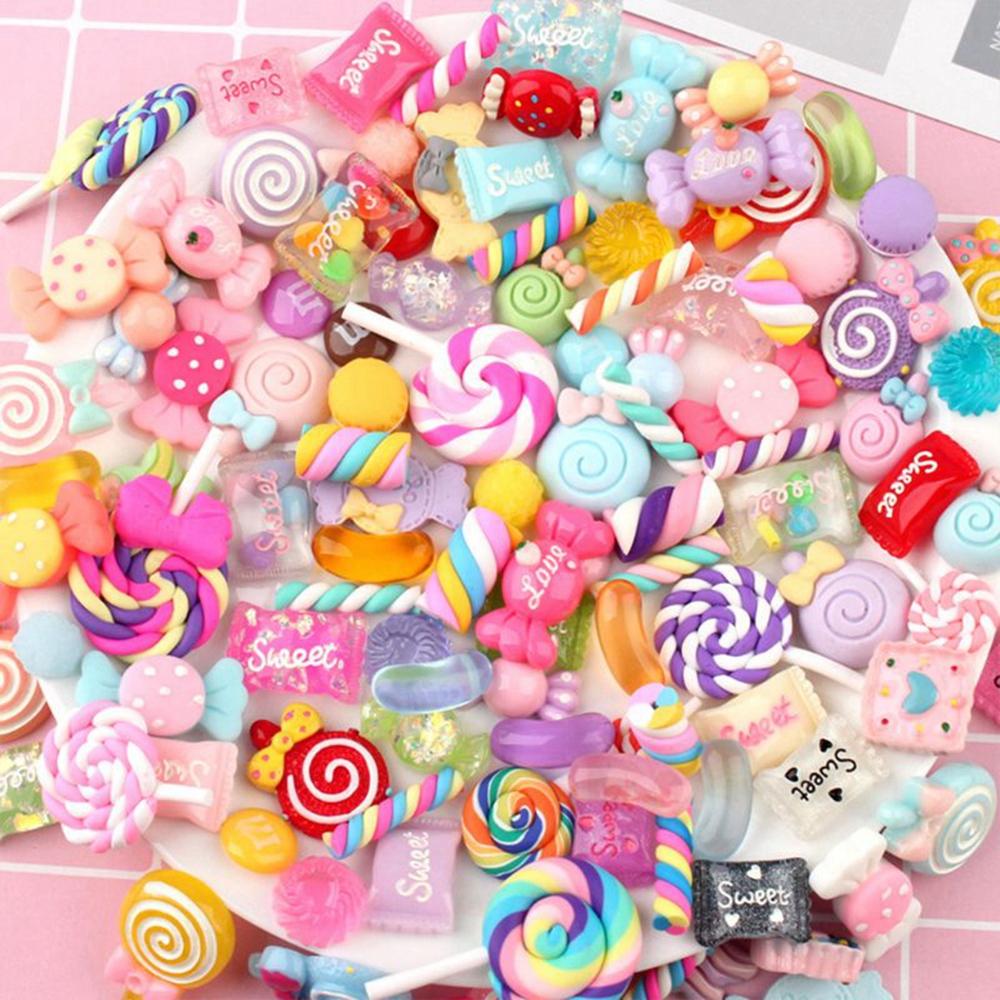 Hairpin Keychain Accessories Kawaii Nail Decoration Scrapbooking Supplies Phone Charm Slime Charms