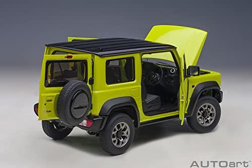 AUTOart 1/18 Scale Suzuki Jimny Sierra (JB74) Yellow with Black Roof, Finished Model, 78506
