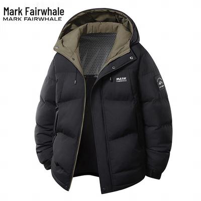 Mark Fairwhale Men's Casual Thickened Hooded Puffer Jacket