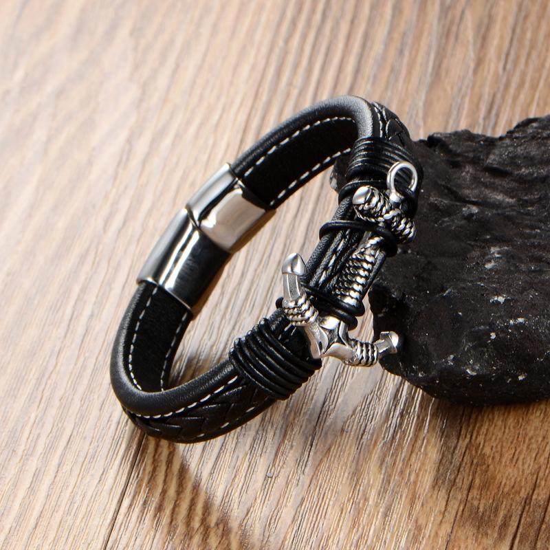 Men's Bracelet Gift Bracelet Korean Version, Stainless Steel Anchor Rope
