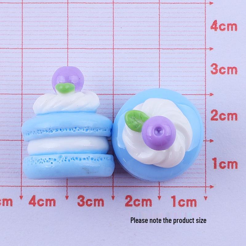 Macaron Cartoon 3D Cake Toy DIY Resin Charms for Crocs