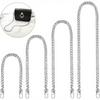 4er-Pack Taschenkettengurte in 4 Größen (20/40/80/100 cm), Ersatz-Handtaschen-Umhängetaschen-Ketten für Geldbörsen