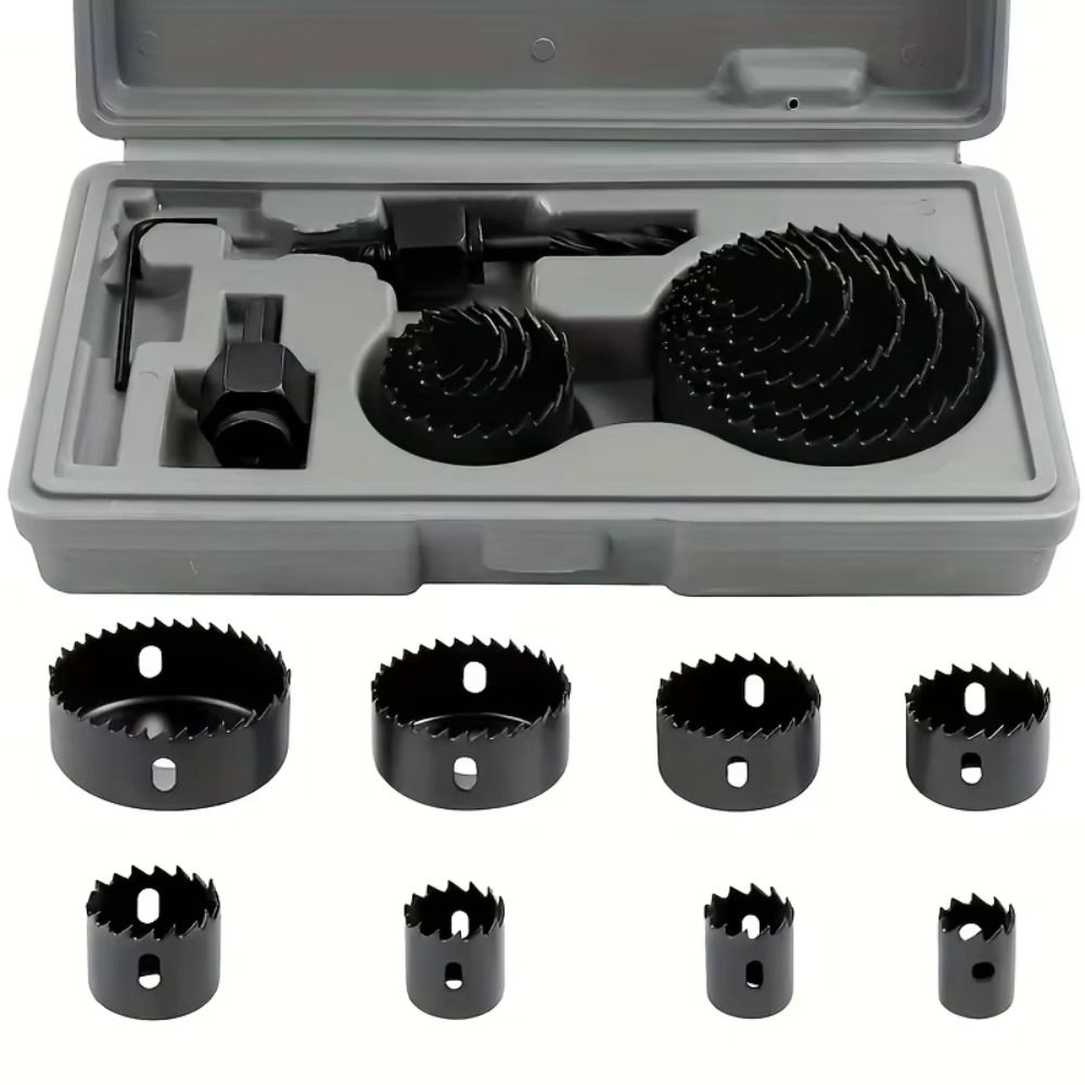 Woodworking Hole Opener Bit 19-127 mm Size Wood Cutter Heavy Duty Cutting Set Kit  PVC Plastic