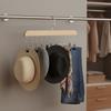 Solid Wood Hat Hooks Multifunctional Storage Hanger Space Saving Organizer For Home Closet Storage 10 Hooks