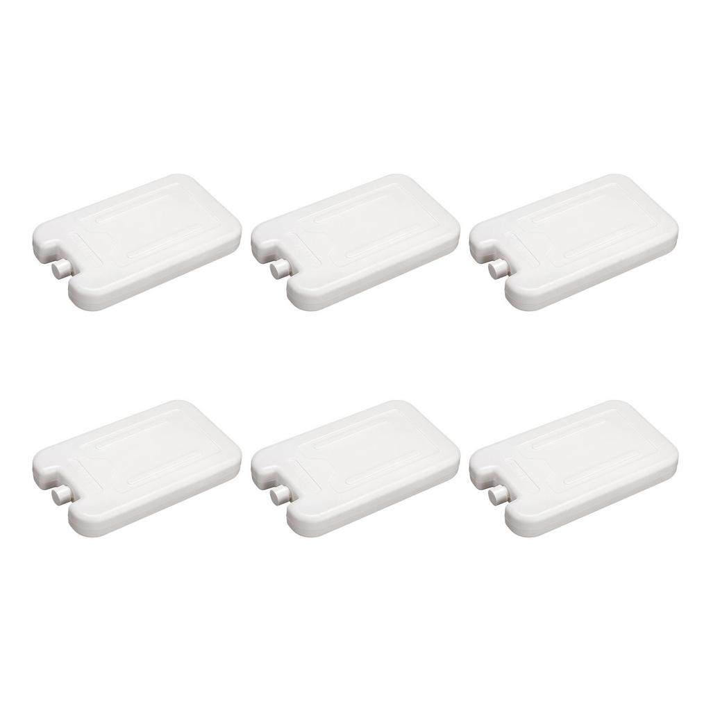 6Pcs Ice Packs for Food Drink Cooling Reusable Lightweight Travel Ice Freezer Blocks for BBQ Picnic Outdoors Family Camping