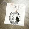A Celestial Moon T-shirt, a T-shirt with Constellation Patterns