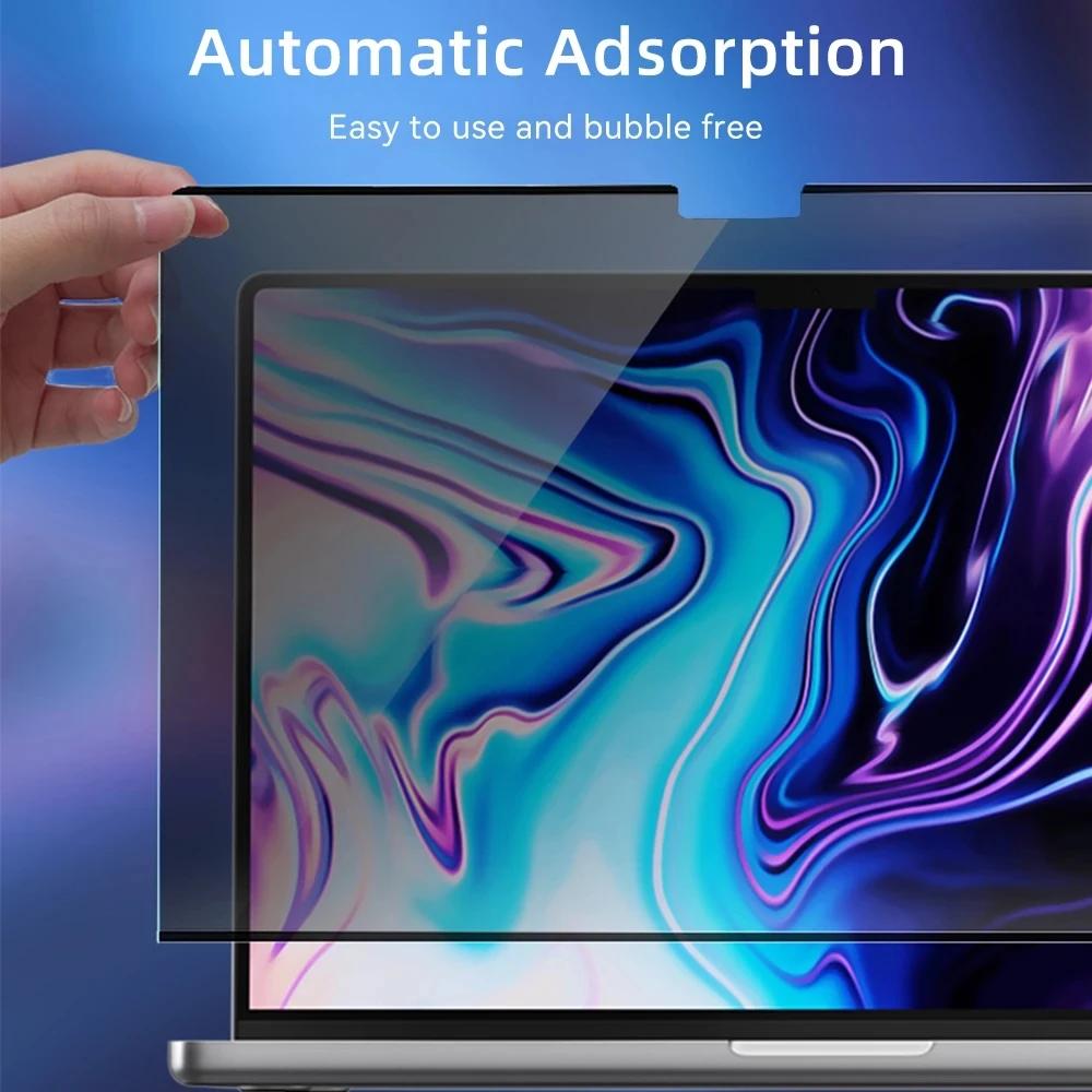 Magnetický ochranný filtr na obrazovku s ochranou soukromí pro Macbook Air 13 Air 15 M3 M2 M1 Pro 13 14 16 palců Film Anti-spy Anti-peep Odlesky