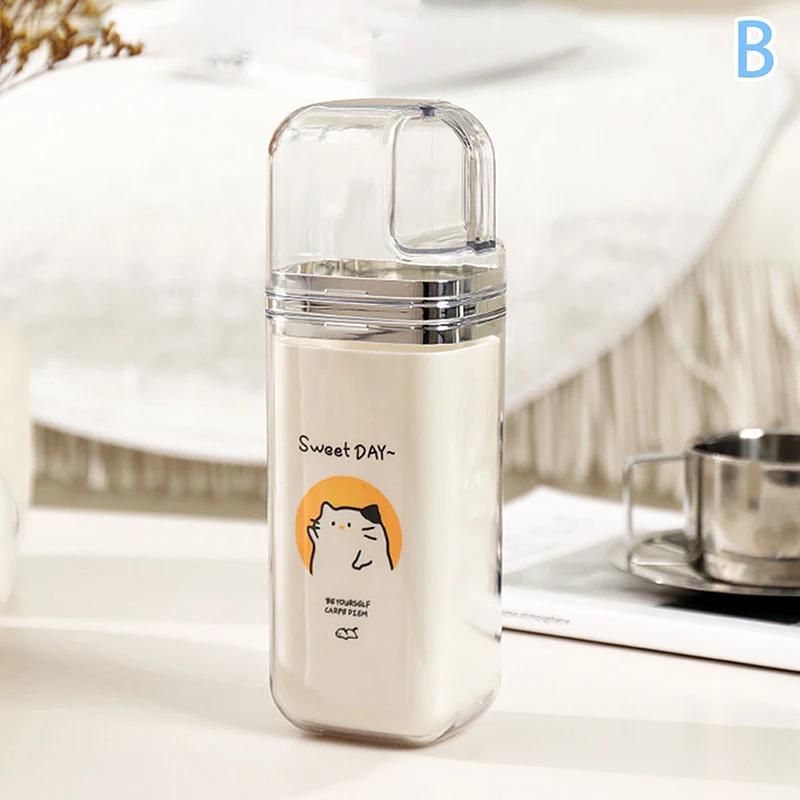 Travel Toothbrush Holder Cartoon Cute Toothbrush Cup Simple Portable Mouthwash Cup for Business Trip Home Camping