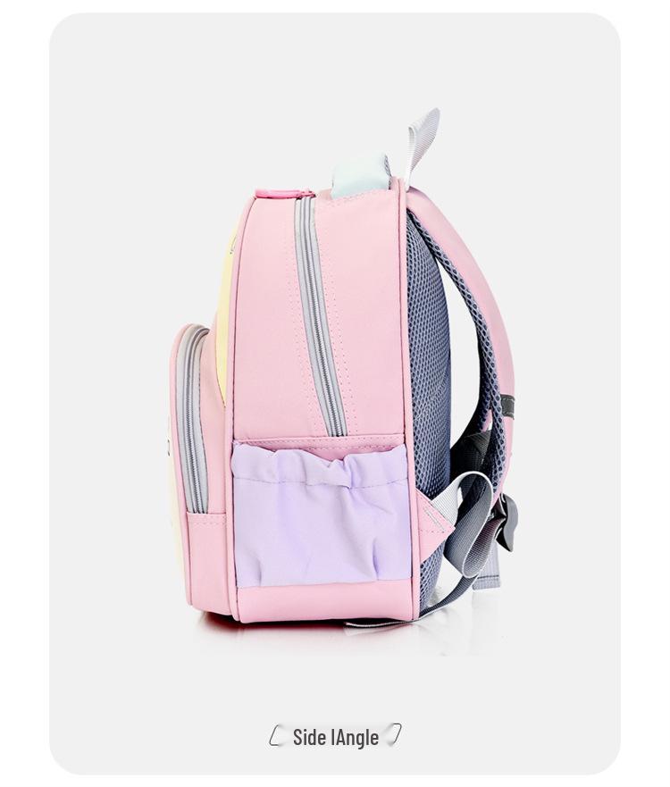 Children's Cartoon Rabbit Backpack for Spine Protection - Toddler To Kindergarten Small & Medium Size