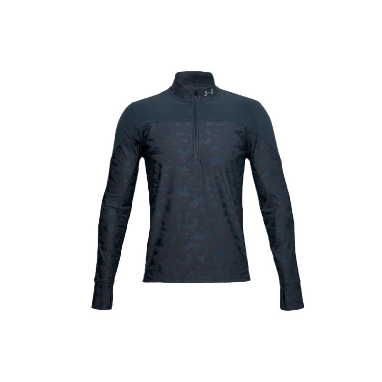 

Under Armour Худи для бега Qualifier Stealth на молнии до половины для мужчин, синий 1356169-467 XL