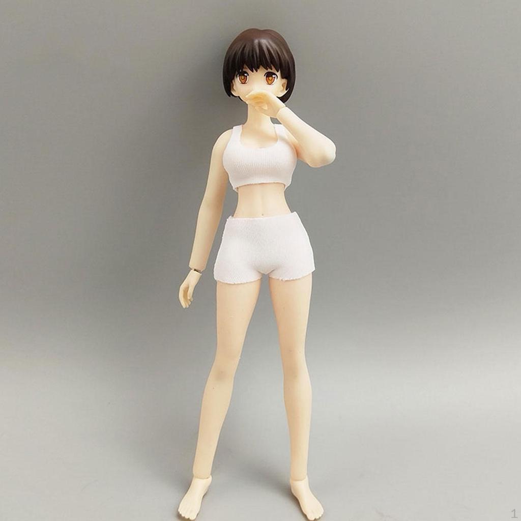 Sportweste Shorts Set im Maßstab 1/12 für Figurenkörper Miniatur BH und trendig beweglich